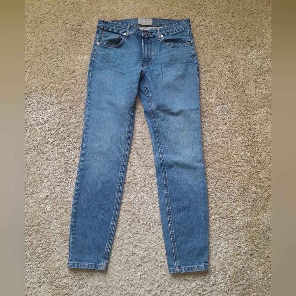 Everlane skinny jeans blue ankle womens 28